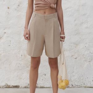 Linen blend Bermuda shorts NWT